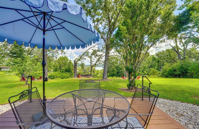 Yard w/Lake View: Home Near Table Rock Lake!