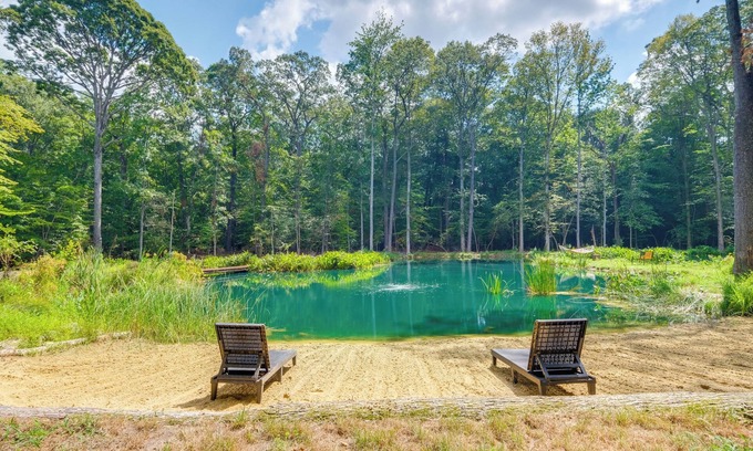 Pisgah House | 1/2 Acre Pond, Rec Room! Private Oasis in Nanjemoy