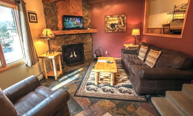 Estes Park Cabin | 1 Bedroom, 1 Bath, Large Deck with Personal Hot Tub, Grill and Patio Furniture.