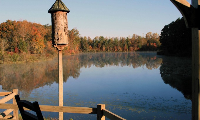 Alton Cottage | 10 minutes from VIR. Great bass fishing! Rustic cottage on large private pond.