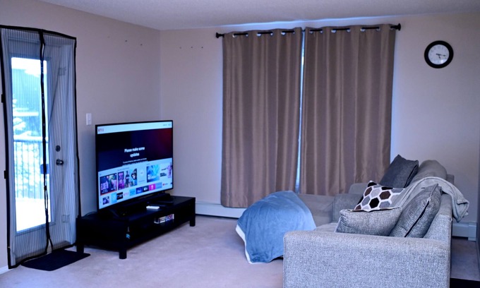 Northeast Edmonton Condo | 10 minutes to the LRT station and Rec Centre! Family-sized condo with patio.