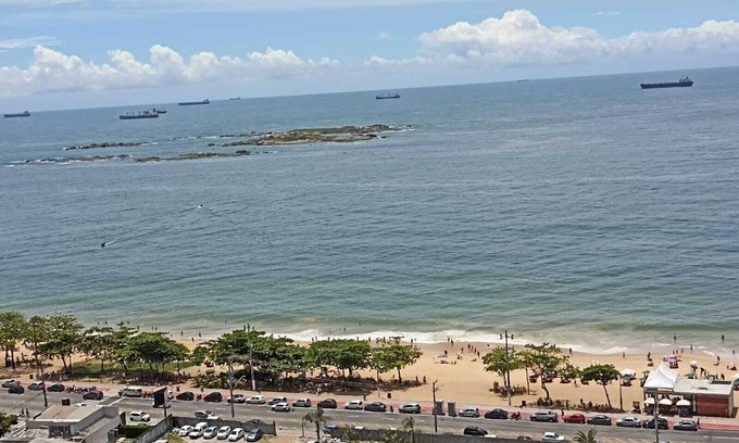 Vila Velha Apartment | 1503- Beautiful view of the beach 3 bedrooms, wifi, swimming pools