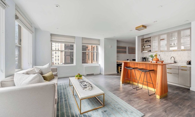 Financial District Apartment | 17John: Presidential King Suite with Sofa Bed