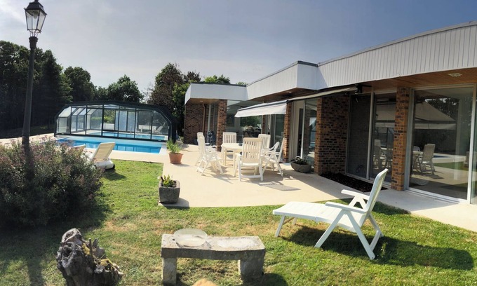 Manneville-sur-Risle House | 1975 ARCHITECT HOUSE renovated with swimming pools on 4000 m2 near HONFLEUR