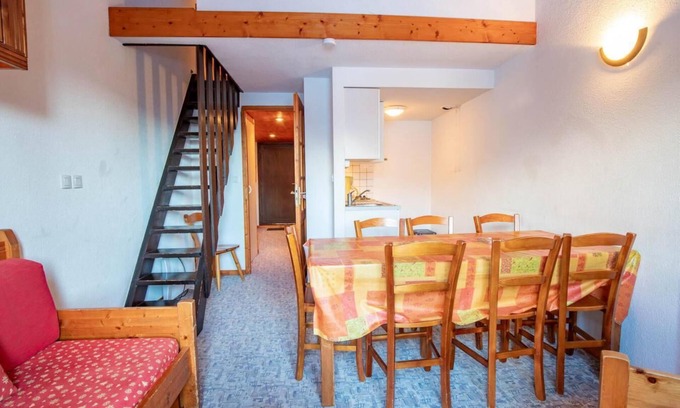 Villarodin-Bourget Apartment | 1st floor, balcony, tv, ski locker, 35m², La Norma