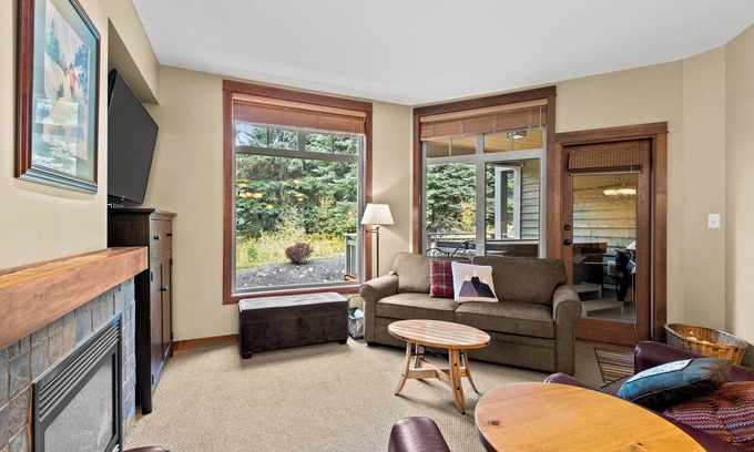Sun Peaks Condo | 2 Bed, 2 Bath Condo Ski-in & Ski-out With Chairlift & Golf Course Steps Away!