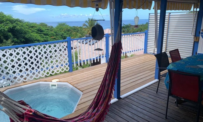 Bouillante Cottage | 2-bedroom bungalow with beach access, private SPA, beautiful sea view