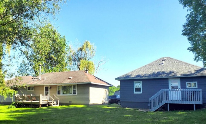 Lindstrom House | 2 Lake Front Homes On the snowmobile trails w/ the best ice fishing in the area!