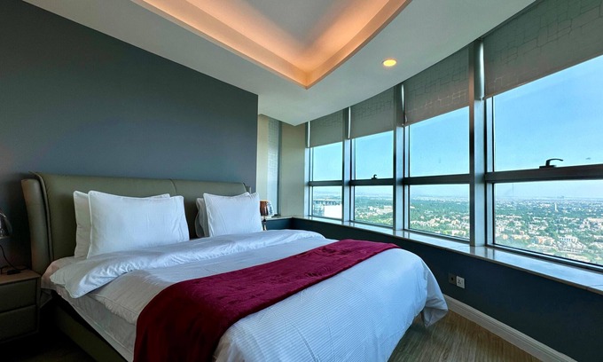 F-8 Sector Apartment | 3-bedroom apartment in Centaurus Islamabad with fitness room, Fast WiFi, AC