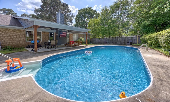 Fortson House | 3-Bedroom Columbus Family Home with Private Pool