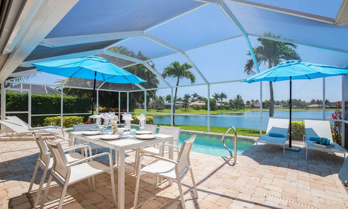 Central Naples House | 3 BR, 2 BA Home, Private Pool. Gated Community has Pickleball, Tennis, V-ball