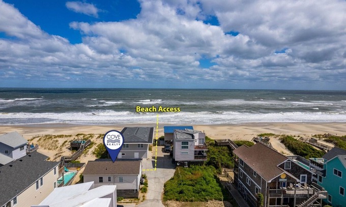 South Nags Head House | 363 Dog Friendly Semi-Ocean-Front Rental Home Near Nags Head Pier!