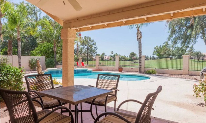 Island at Ocotillo House | 3BR 'Ocotillo Haven' on Prime Golf Lot w/Pool & Views!