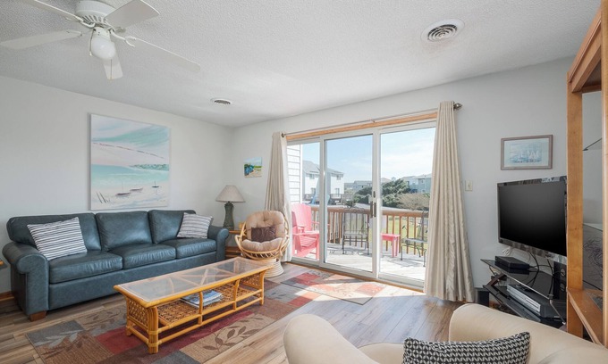 Sea Acres House | 4207-Windspinner, WiFi, outdoor shower, and access to Georgetown Sands community pool and tennis