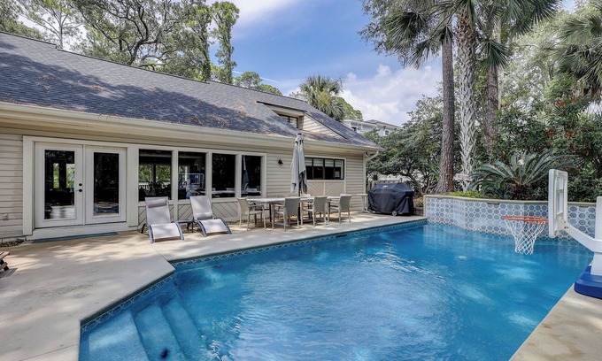 Palmetto Dunes House | 44 Mooring Buoy- 3rd Row (176 yard walk) to Ocean, Fido Friendly & Large Pool