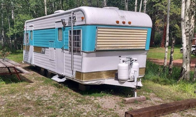 Saddlestring House | 50's Rambler RV, Rustic Mid-Century RV