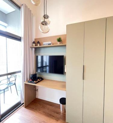 Santo Amaro Apartment | 501 Studio Mezanino incrível - Brooklin ao lado do consulado e próximo ao Morumbis