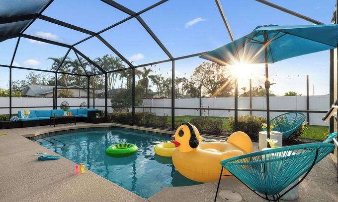 Bradenton House | 6 miles to AMI, IMG: Heated Pool Game Room Flexible longer stays Dog OK