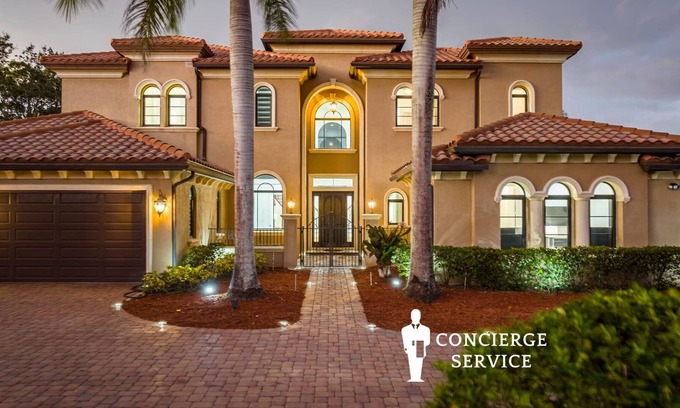 Palm Beach Country Estates Villa | 6500sf Luxe Design 8BR Mansion/Heated Pool/Cinema