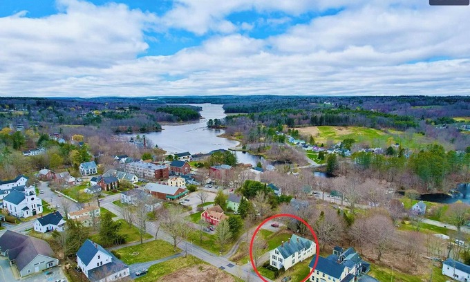 Waldoboro Apartment | 7BR Hilltop Retreat w/2 Kitchens, Fire Pits, Decks & Room for Everyone