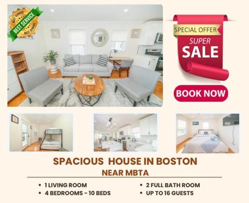 St. Marks Apartment | 80-2 4BR Boston - Bright Family Stay near PJP II Park