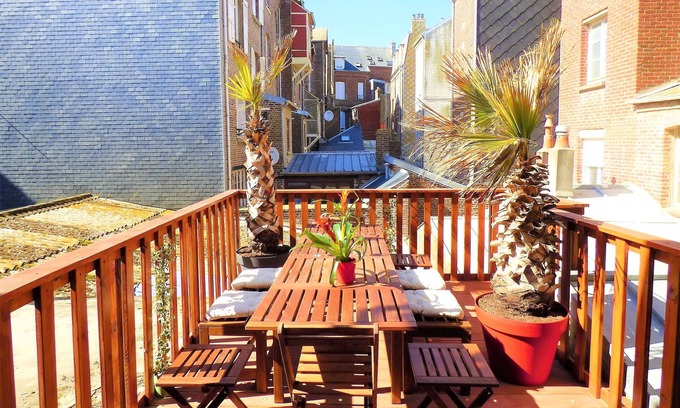 Mers-les-Bains Apartment | 80m2 (up to 150m2 - opt) at 30m sea + CABPLAGE + TERRACE