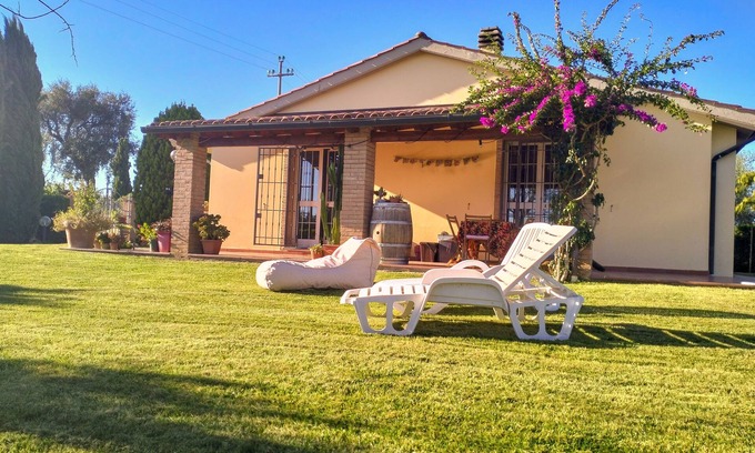 Cecina Villa | 95 sqm, country cottage, 3 bedrooms, 2 bathrooms, with large private garden, BBQ