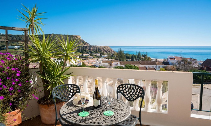 Praia da Luz Apartment | A fantastic top floor, 2 bed roomed apartment with the greatest sea views.