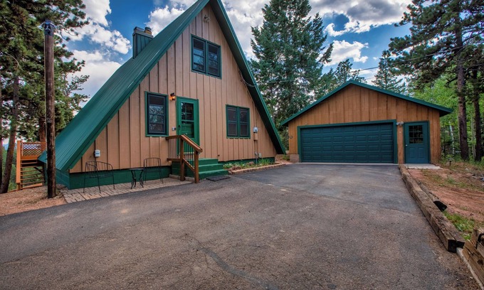 Woodland Park Ski Chalet | A-Frame Above the Clouds w/Rare Views on 1.5 acres