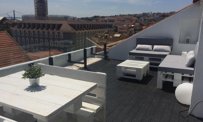 Sao Paulo Apartment | A Terrace on a Topfloor with a View