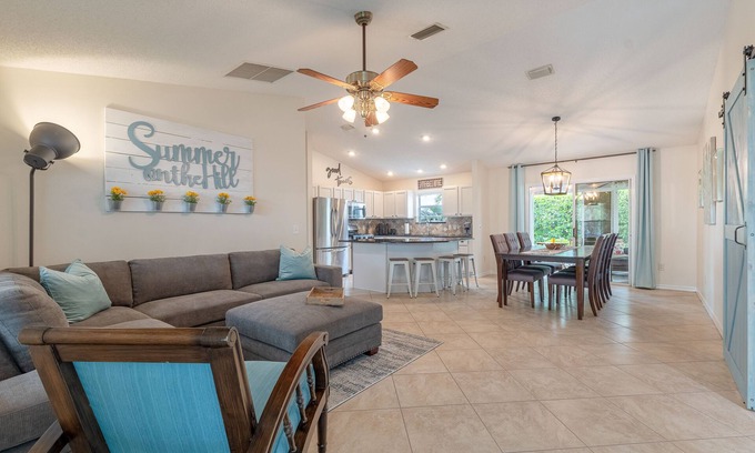 Summerhill House | Across pool, golf cart, modernized, private