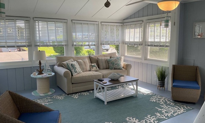 Westbrook Center Cottage | Adorable Beach Cottage for Monthly Rental Across the street from the beach!