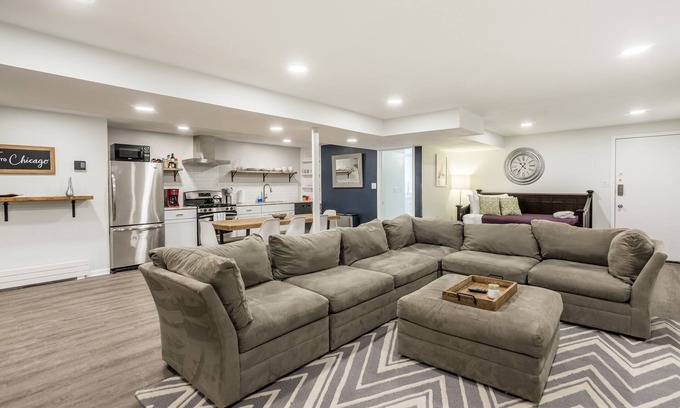 Near West Side Apartment | Adults Only - Walk to the United Center! Modern Touches Surround You - Check Out the Open Staircase! by AllSet Turnover