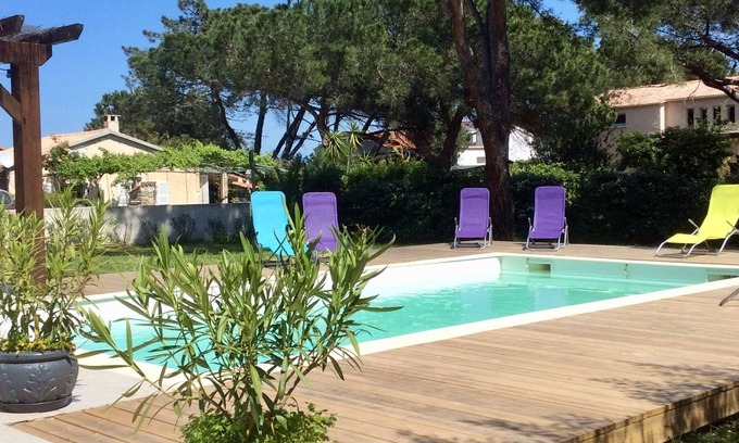 Moriani-Plage Villa | Air-conditioned seaside villa with private pool and terrace