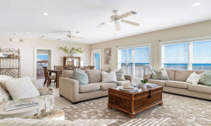 Dune Allen Beach House | All Suite Gulf Front Home with Private Beach, 2 Bikes, and Stunning Views