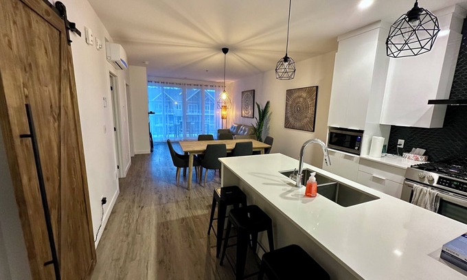 Bromont Apartment | Almost new condo in the Townships SKI in BIKE out for nature lovers