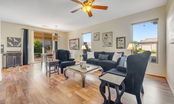 Sun City Grand Desert Oasis House | Amazing home with patio, washer/dryer & on-site golf - near sports venues
