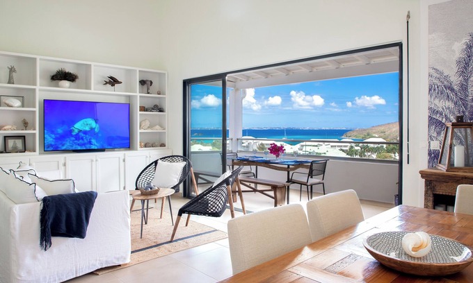 Anse Marcel House | Amazing Ocean and Mountain Views in Anse Marcel Walk to beach & Village n5 Star!