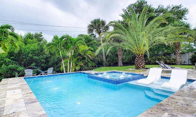 Siesta Key Village House | Amazing Pool & Spa! Luxury Canal Home in Siesta Key Village! Walk Everywhere