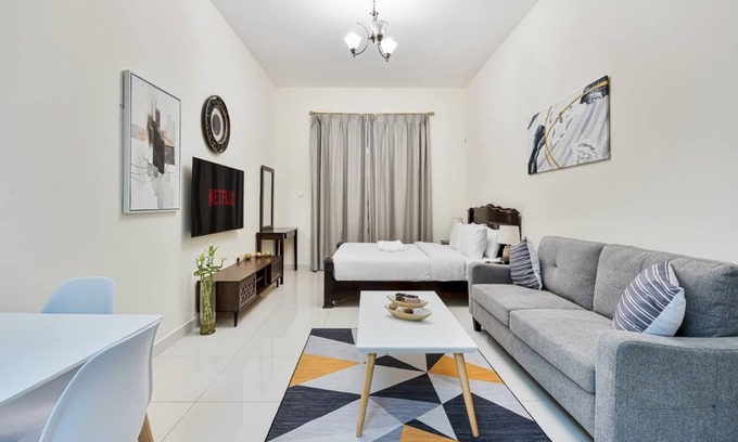 Dubai Sports City Apartment | Amazing Studio W/Sauna, Gym and Pool