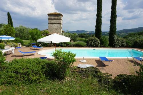 Monte Castello di Vibio Villa | Antico Casale in pietra con Piscina privata