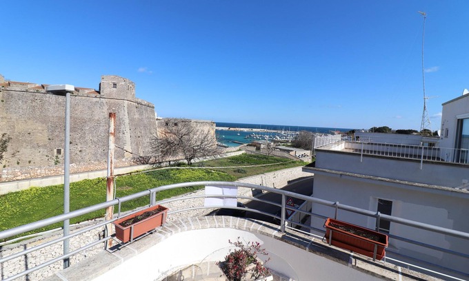 Otranto Apartment | Apartment 'Casa Vacanze Sophia Otranto' with Sea View, Terrace & A/C