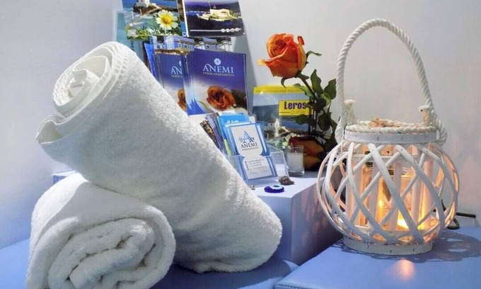 Panteli Apartment | Apartment In A Hotel 'Anemi Leros 4' with Balcony, Wi-Fi and Air Conditioning