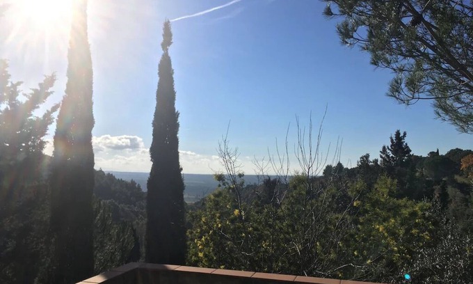 Riparbella Apartment | Apartment located in the tuscan hills with view of the islands, 8km to the sea