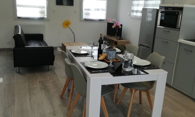 Landeda Apartment | apartment on the dunes of St Marguerite with heated pool above ground 3 * "