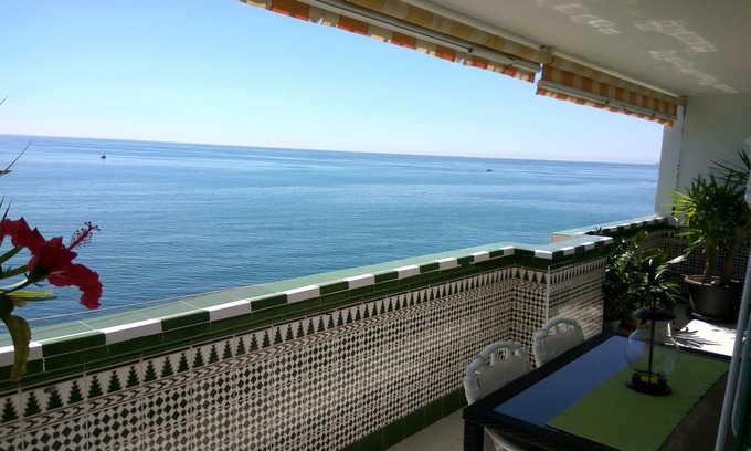 Benalmadena Apartment | Apartment on the semi-private beach, terrace with sea views and WIFI