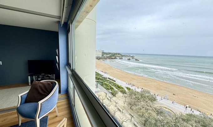 Biarritz City Centre Apartment | Apartment PANORAMIQUE VIEW - Grande Plage Biarritz - PARKING