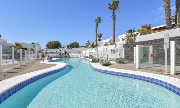 Playa Blanca Apartment | Apartment Puerto Chico 3 with Sea View, Pool, Terrace & Wi-Fi