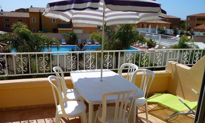 Les Bormettes Apartment | Apartment T3 * 250 m from the SEA with HEATED SWIMMING POOL and TENNIS (105)