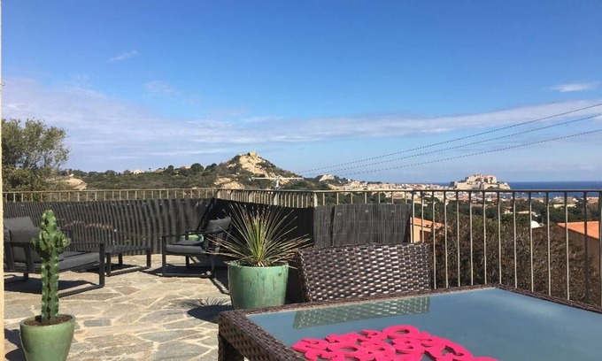 Calvi Apartment | Apartment with exceptional view of Calvi Bay